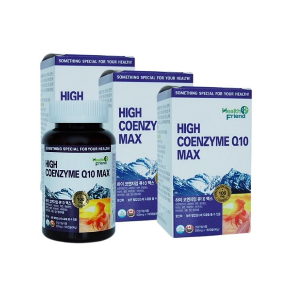 [On Sale] Premium High Coenzyme Q10 Max 180 capsules x 500mg 3 units / [온세일]프리미엄 하이 코엔자임Q10 맥스 180캡슐 x 500mg 3개