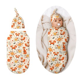 Fall Fox Swaddle Blankets Newborn Receiving Blanket Baby Swaddle Wrap Soft Sleeping Sack for Baby Girls Boys