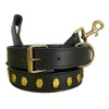 BRADLEY CROMPTON Genuine Leather Matching Pair Dog Collar and Lead