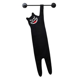 Hawgiman Cute Hand Towels for Bathroom - Funny Super Absorbent Dish Towels for Kitchen Drying, Cute Cat Unique Birthday Gift for Women, Funny Kitchen Towels (Black-2)