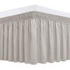Biscaynebay Wrap Around Bed Skirts for Queen Beds 14" Drop,