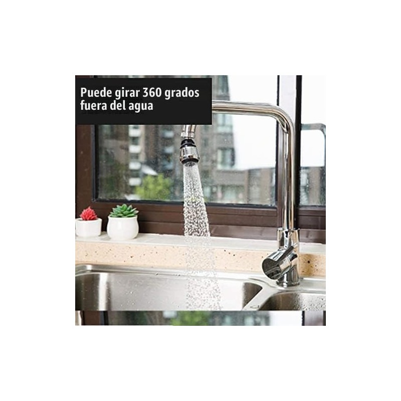 Ftvogue Filtro de Boquilla de Llave Giratorio de 360 Grados