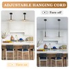 KCO Lighting Mid Century Modern Pendant Light Black Barn Pendant