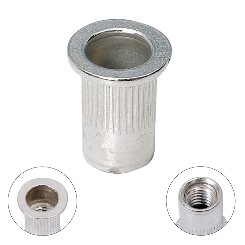 Metric M6 Aluminum Rivet Nut Threaded Inserts Rivnuts Nutsert M6-1.0mm