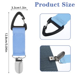 Mabor 4Pcs Hat Clip for Travel on Bag, Elastic Hat Holder for Purse