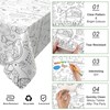 Xinvery 2 x Paper Tablecloth for Colouring, Easter, Easter Tablecloth,