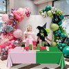 PTECDROTS 4Pcs Pink and Green Tablecloths Rectangular Plastic Table Covers