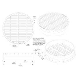 Polylok 8" Pipe Grate (Black)