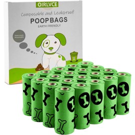 OIRLVCE Dog Poo Bags 300 Pcs 20 Rolls Dog Poop Bags Dog Waste Bags