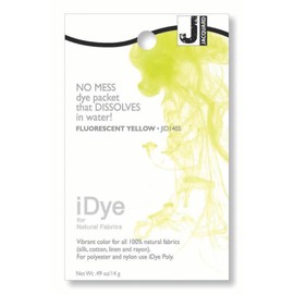 Jacquard iDye Fluorescent Yellow Fabric Dye for Textiles Using Natural Fibres14g No Mess Packet