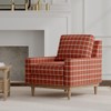 Red Plaid Woven Pattern Upholstery Fabric by The Yard -