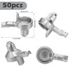 MorningRo 50 Pcs Bookshelf Pegs Bookshelf Pins Replacement Shelf Pegs