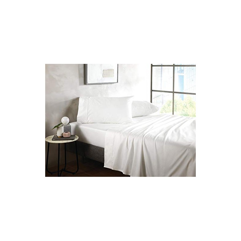 Sheridan Tailored Pair Pillowcases, Cotton, Snow, Full