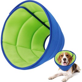 Collar de cono suave para perro, alternativa al cono de perro para dejar de lamer después de la cirugía, conos cómodos ajustables para perros pequeños/medianos/grandes, collares isabelinos de tela de