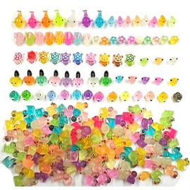 9 Combination Sets 200PCS Luminous Mini Resin Duck Dolphin Frog Rabbit Chicks Mushrooms Birds Turtles Moltres for Plants Party Garden Landscape Aquarium Potted Hide and Seek Dollhouse Decoration DIY