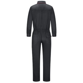 Yukirtiq Men's Work Overalls Cotton Work Suit Overall Craftsman Work Wear Rally Combination Workshop Suit Work Suit, black