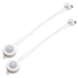 Mini LED PIR Motion Sensor Switch, DC 5-24V 2A Infrared Activated LED Switch Controller with USB Couple Cable for LED Strips Lights