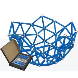 Geomag Magnetic Toys Classics Blue Sticks & Spheres 248-Piece Set for Kids & Adults Ages 8-99 | Swiss-Made STEM Educational Toy Made from 100% Recycled Plastic | Creative, Scientific Learning Fun