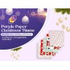 Purple Papers 50 Sheets Christmas Tissue Paper Sheets 20x20 Inch