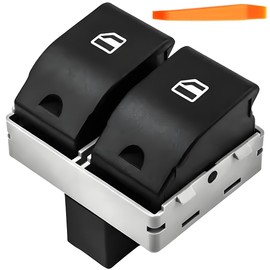 ZAMDOE 6Q0959858 Car Electric Window Switch for VW Polo MK4 2002-2009 Fox 2005-2010 for Seat Cordoba MK2 2002-2009 Ibiza MK3 2002-2008 Saloon Hatchback Driver Side Front Switch Button 6Q0959858A
