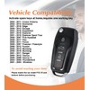 BestKeys Upgraded Flip Remote Key Fob with by Yourself Instruction