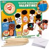 JOYIN 28 Packs Valentines Craft Scratch Cards Animal Bookmarks Set
