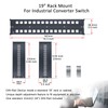 E-link 2U 19inch Adjustable Rack Mount Din Rail Chassis 35mm