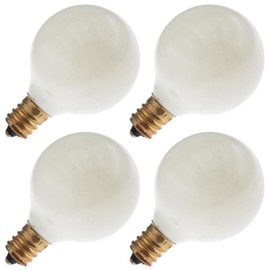Industrial Performance 10G12/W 130V, 10 Watt, G12.5, Candelabra Screw (E12) Base Globe Light Bulb (4 Bulb)