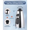 Kitchen Faucet Head Replacement:Stainless Steel Spray Head,3 Modes Pull Out