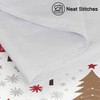 Satin Pillowcase for Hair and Skin, Winter Christmas Trees Silk