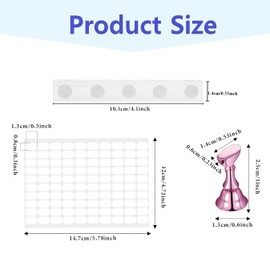 BnbnPup Acryl-Nagelständer 2 Set mit Magnet + 100 Stück Punktkleber – Nagelhalter für Press on Nails, Rosa Übungsständer ohne Rückstände (Rosa)