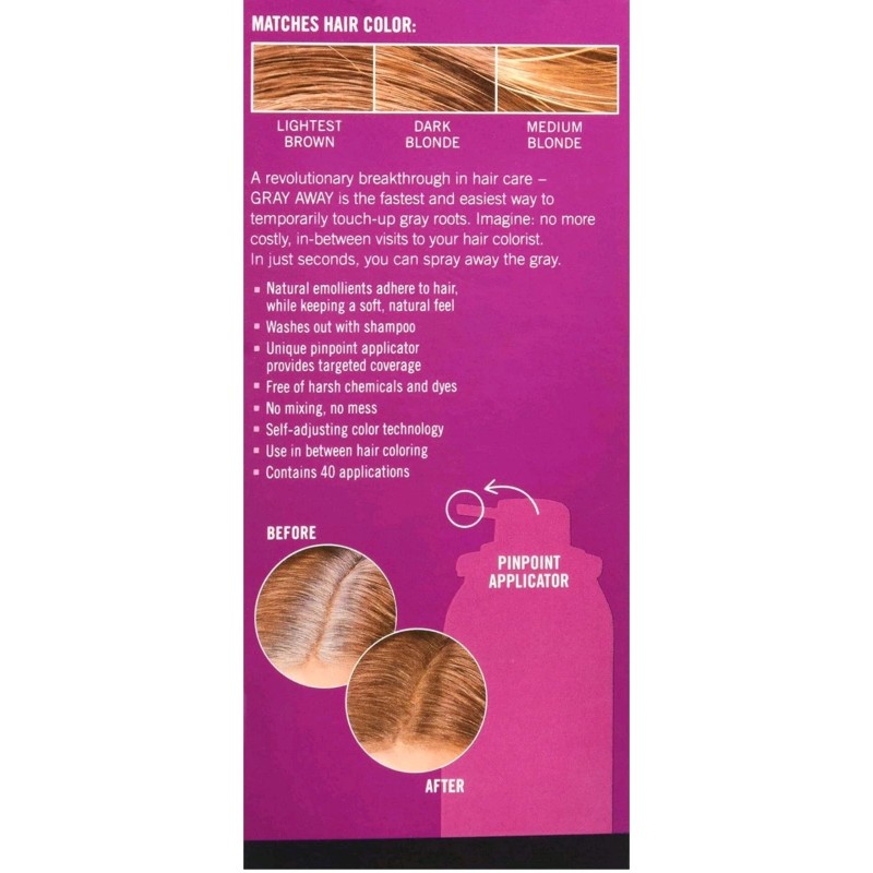 Everpro Gray Away Temporary Root Concealer Lightest Brown Medium Blonde