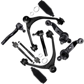 SCITOO 10pcs Front Suspension Kit Upper Control Arm with Ball Joint fit 1998-2005 for Lexus GS300 2001-2005 for Lexus GS430 1998-2000 for Lexus GS400 Outer Inner Tie Rod End w/Steering Boot