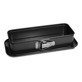 Guardini Gardenia 30 x 11 cm Plumcake Non-Stick Steel Baking Tin, Black