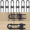 FIGEPO 6 Pack Child Proof U-Shaped Code Sliding Cabinet Door