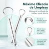 2pcs Set de 6 Limpiador de Lengua de Acero Inoxidable,con