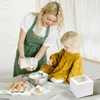 DOYIDE 20Pcs Mini Cake Boxes with Window, 6x6x5 Inches White