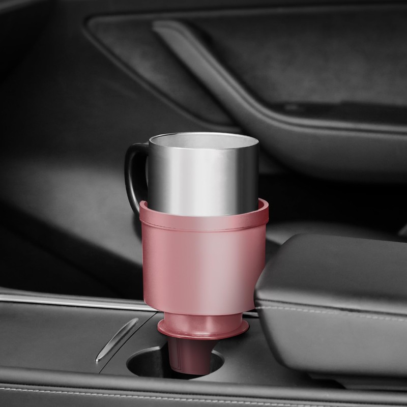 Upgraded Car Cup Holder Expander Adapter with Offset Adjustable Base,
