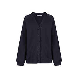 Trutex Unisex 260g Sweatshirt Cardigan, Blue (Navy), 3-4 Years UK