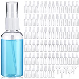 Uiifan 400 Pcs Mini Clear Spray Bottles 1 oz Small Empty Plastic Fine Mist Spray Bottles with Small Funnels for Essential Oils Travel Alcohol Perfumes