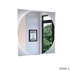 TREATLIFE HOME Square Wall-Mounted Bathroom Mirror with Unique Sandblasted Borders,