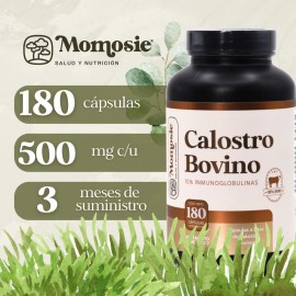 Calostro Bovino  180 Cpsulas  Bovine Colostrum  Momosie  Vitaminas Mujer  Hombre  Suplemento Natural  Alta Concentracin                               