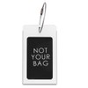 H.W.T Luggage Tags, 2 Pack Metal Rectangular ID Identifier Name
