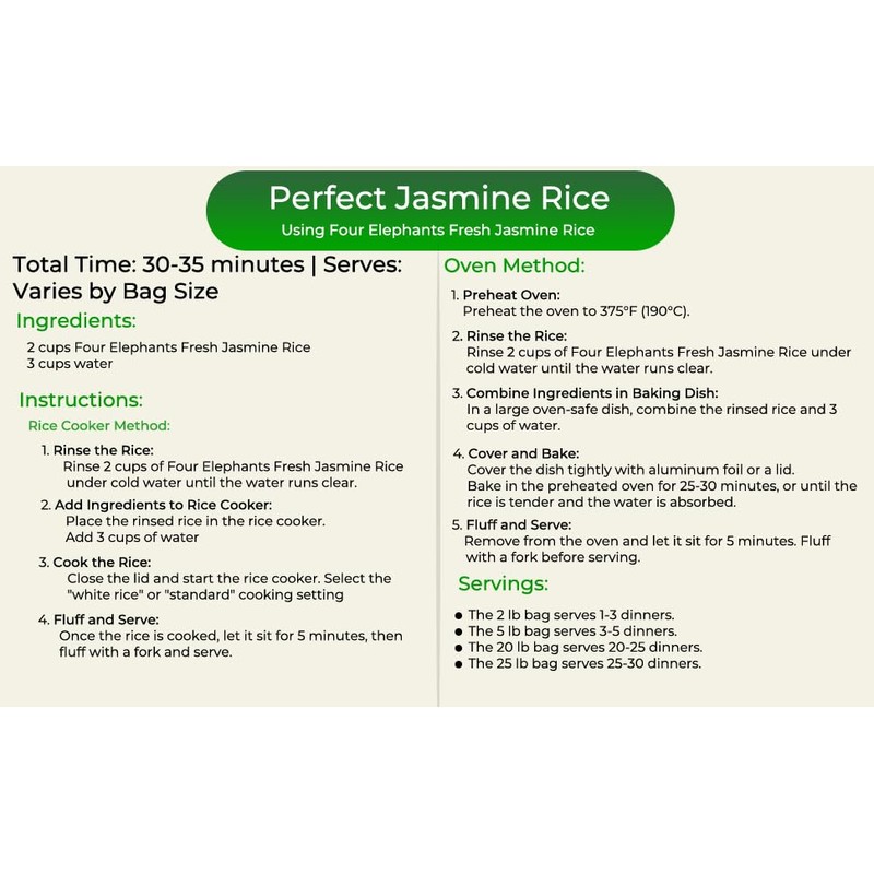 25 Pounds (LBS) Premium Thai Hom Mali Jasmine Rice |