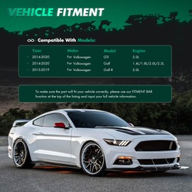 SCITOO Glossy Black PP Front Bumper Body Kit Spoiler Chin Spoiler Front Bumper Lip Fit for 2014-2020 for Volkswagen Golf GTI MK7