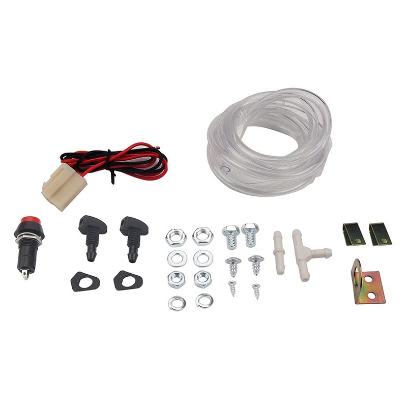 CENPEK 12V Universal Windshield Washer Pump Bottle Tank Kit Windscreen