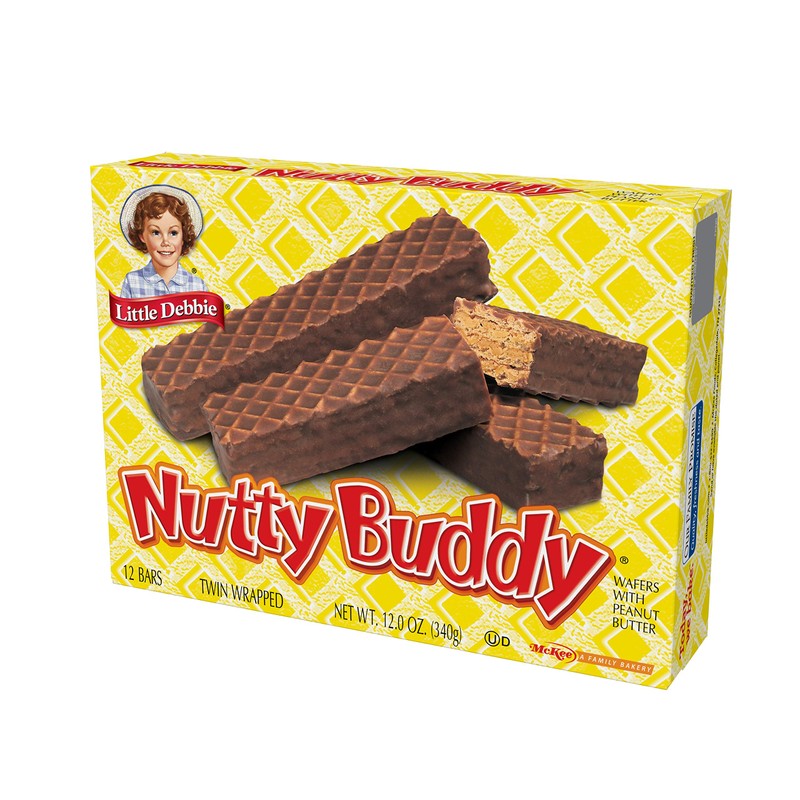 Little Debbie Nutty Bars Wafer Bar 12 Oz (8 Boxes)