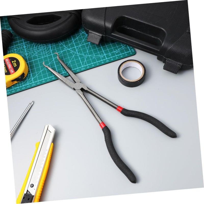 Tofficu Long Reach Electrical Disconnect Pliers Needle Nose Tool with