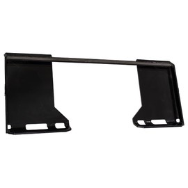 Mytee Products 3/8" Cut-Out Skid Steer Attachment Mount Plate Compatible with Kubota, Bobcat, and Deere - 7,000 lbs WLL Weld-On Universal Quick Attachment Mount Adapter for Tractor Loader - Silver