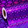 Homeral Purple Holographic Wrapping Paper Roll - Iridescent Shiny Boho